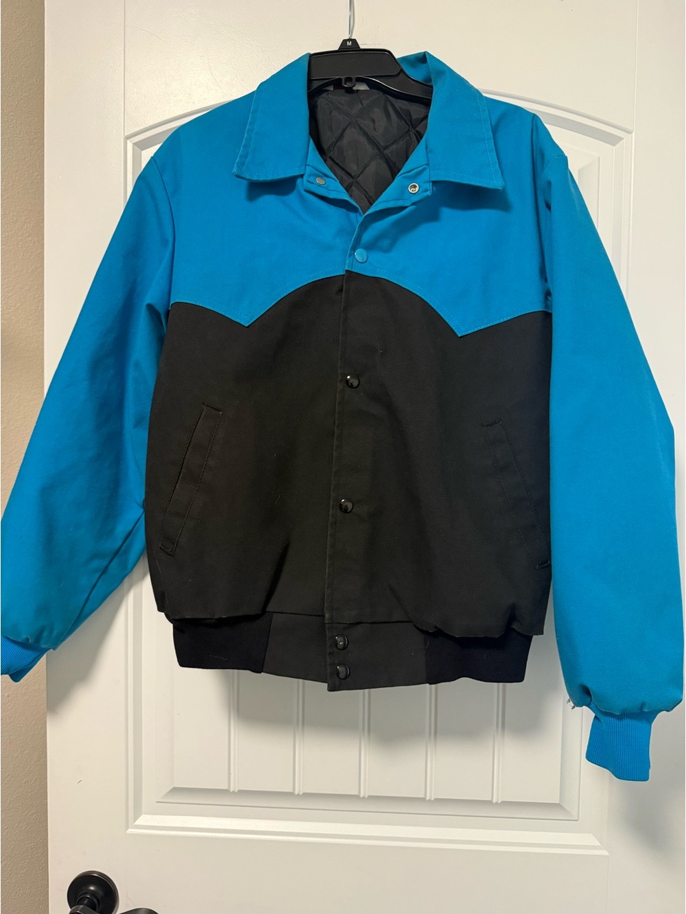 Vintage West Ark USA Made Western Snap Button Bomber Jacket